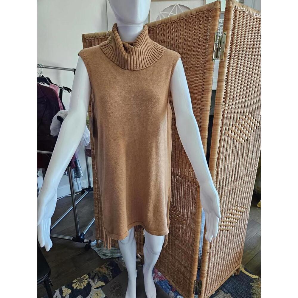 Chic Sleeveless Turtleneck Knit Dress - NWT